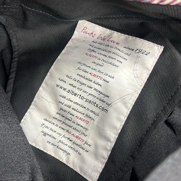 ALBERTO Tom Ceramica Comfort Fit Charcoal Black Pants 50 - Picture 9 of 10